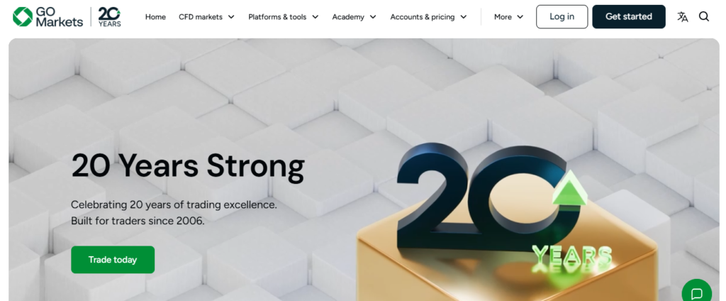 GO Markets Website