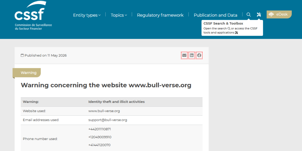 Bull-verse.org Warning