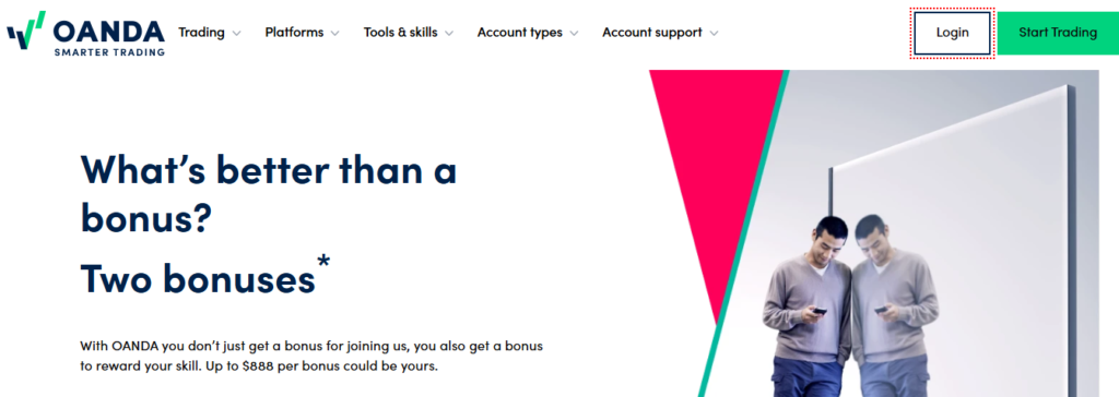 Oanda Website