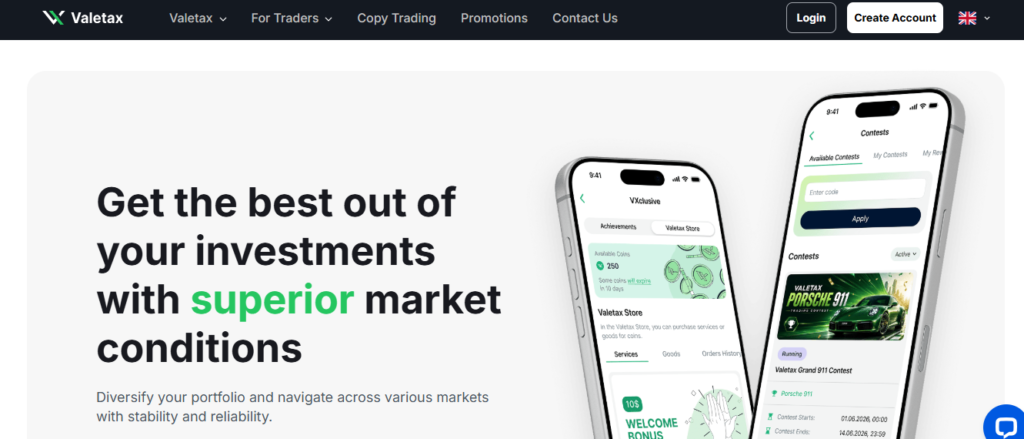 Valetax Website