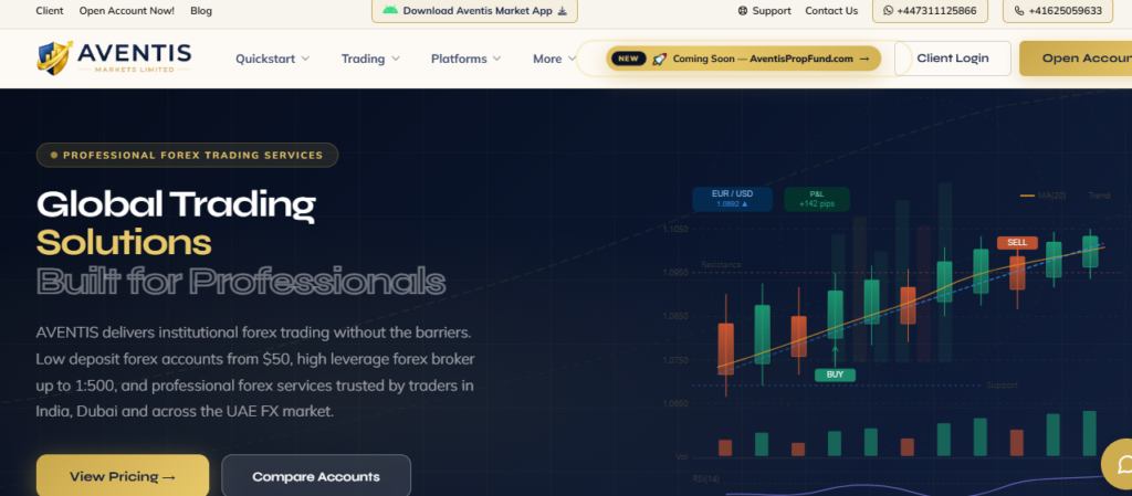 Aventis Markets Website