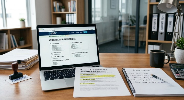 Check the Broker’s Withdrawal Terms and Account Requirements