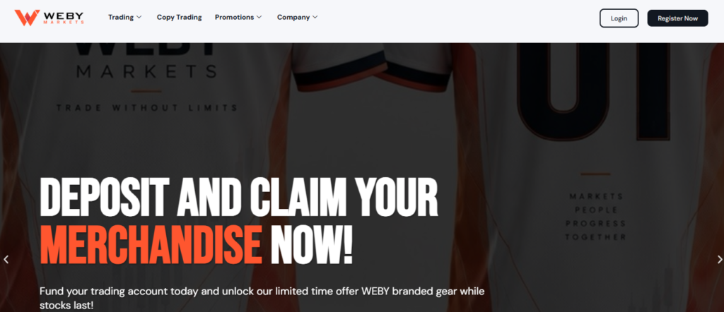 Weby Markets Website
